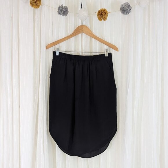 Madewell - Silk Island Skirt - Black - Size Small - Picture 1 of 15